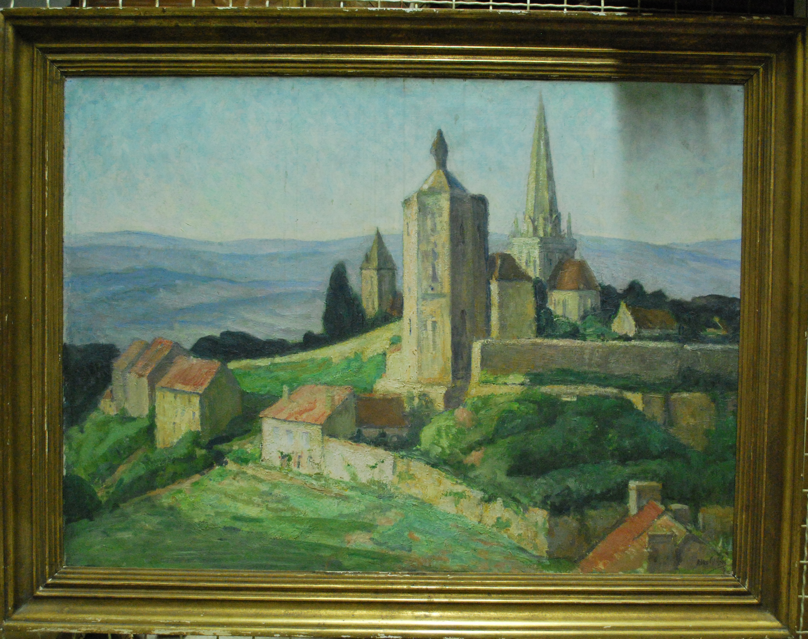 La tour des ursulines et les remparts d'Autun