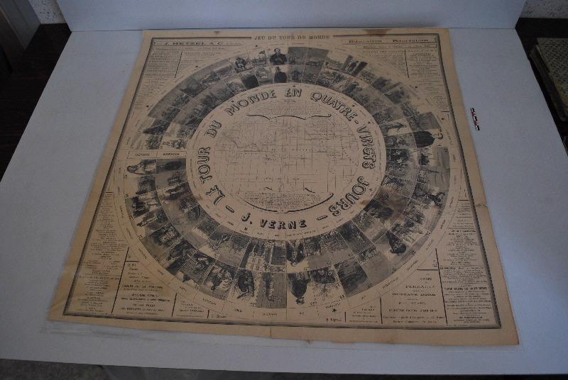 Jeu du Tour du Monde en 80 jours ; Jeu de Sagesse ; Jeu des tramways d'Autun ; Jeu des Singes