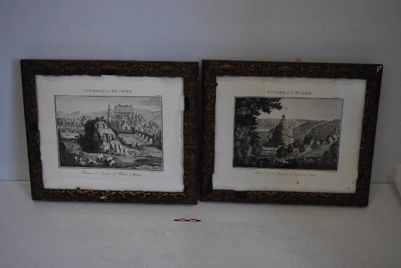 Ruines du temple de Pluton à Autun ; Ruines de la Piramide de Couard près Autun