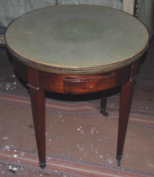 Table guéridon type « jeu de bouillotte »