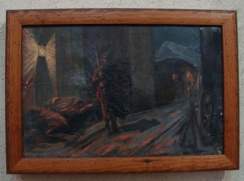 Scène de la guerre de 1870 dans le vieux Bourbon