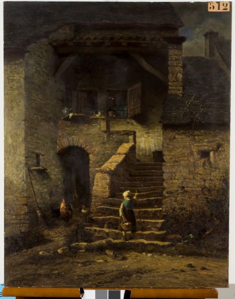 Enfant montant l'escalier