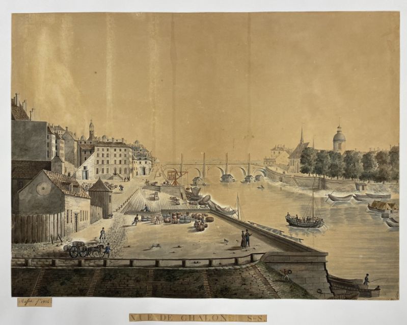 Vue de Chalon-sur-Saône (titre inscrit)