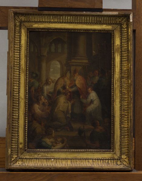 Le Sacre de Saint Martin dans l'église de Tours (titre d'usage)