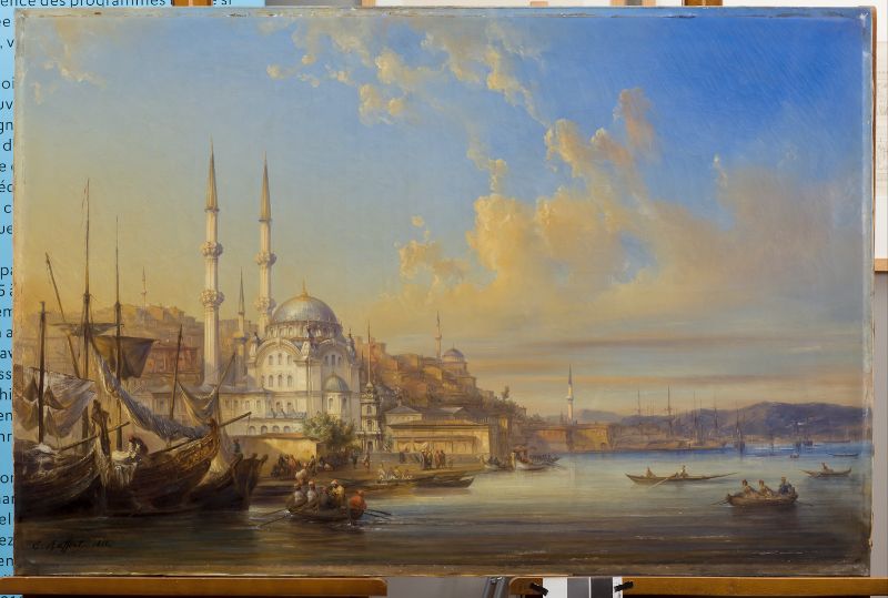 La mosquée Nusretiye à Istanbul (titre factice) ; La Corne d'Or à Istanbul / Mosquée de Mahomet II à la Tophana (autre titre)