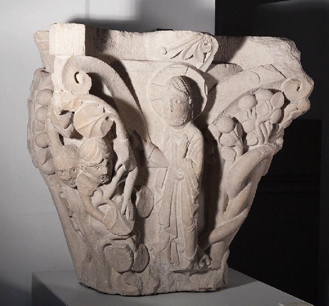 Chapiteau d'Adam et Eve dans le Paradis terrestre
