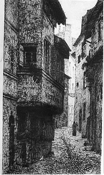 La rue Rochette à Mâcon