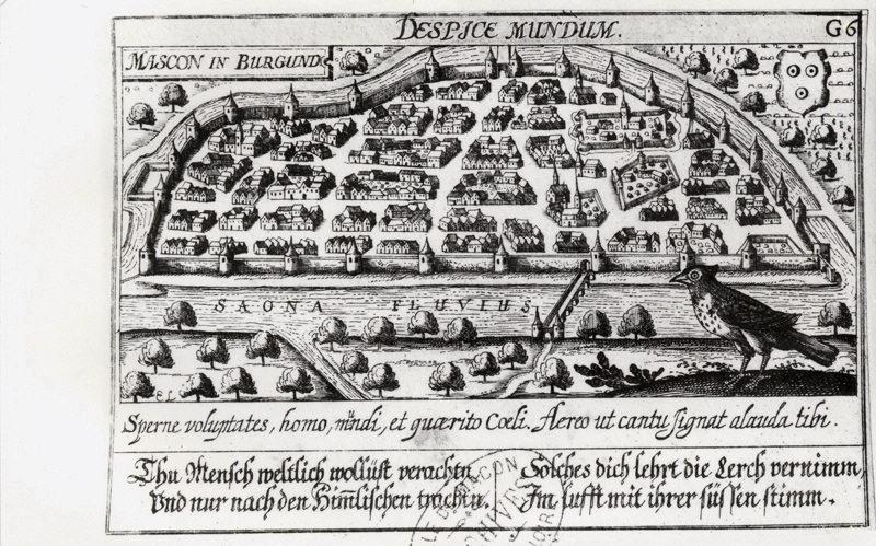 Mascon in Burgund ; Despice mundum