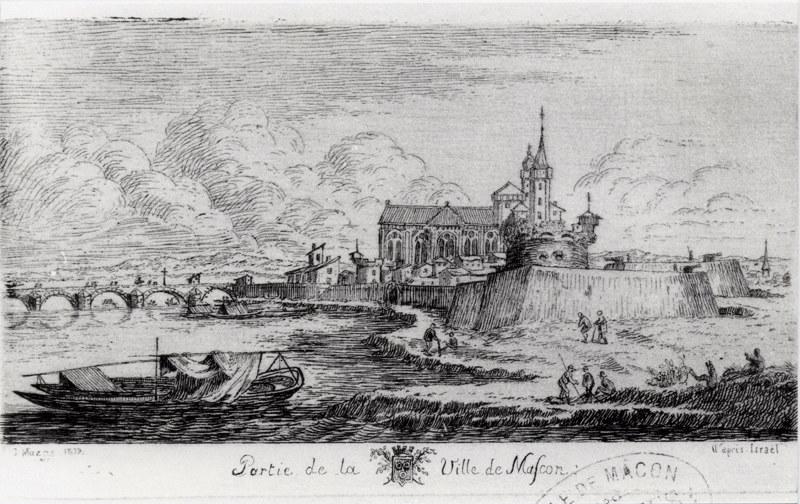 Partie de la Ville de Mascon (d'après Israël Sylvestre)