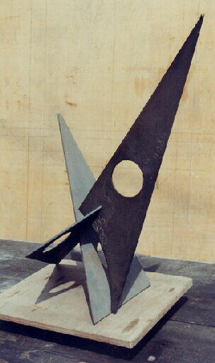 Trois tôles d'acier assemblées