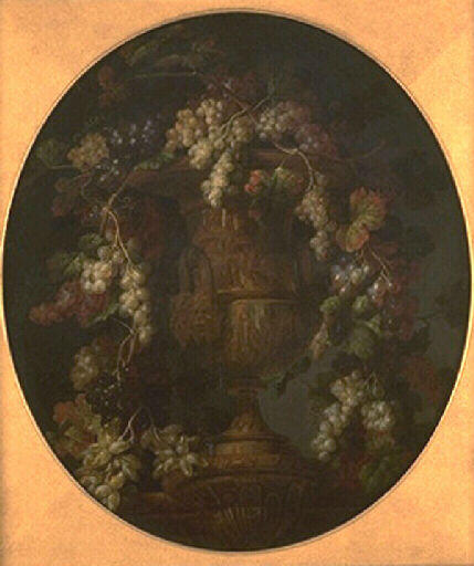 Nature morte : vase et fruits