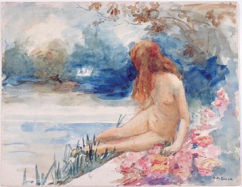 Nu au bord de l'eau