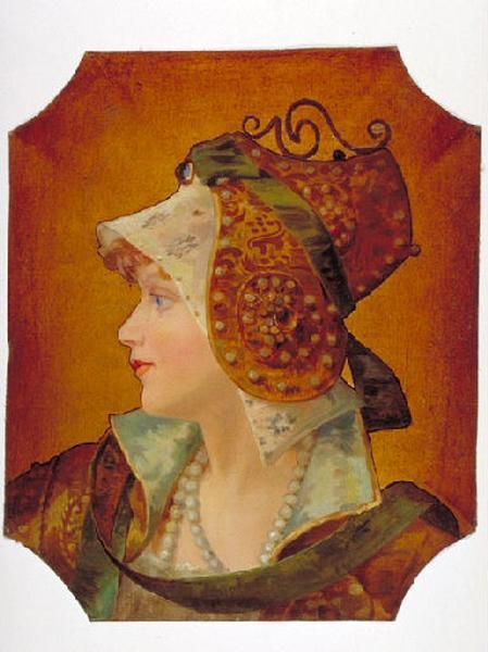 Tête de femme de profil