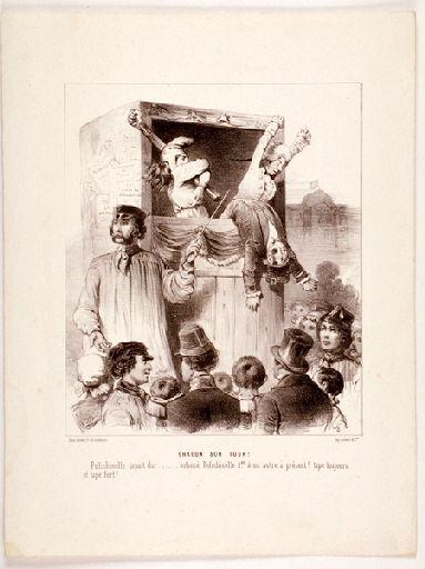 Chacun son tour ! Polichinelle tapait dur...