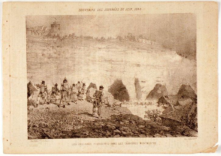 Souvenirs des journées de juin 1848 ; Les insurgés poursuivis dans les carrières Montmartre