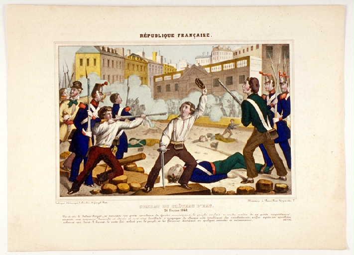 Combat au Château d'eau. 24 février 1848.