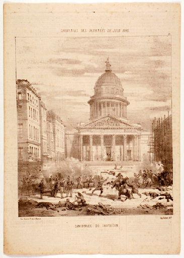 Souvenirs des journées de juin 1848 ; Canonnade du Panthéon