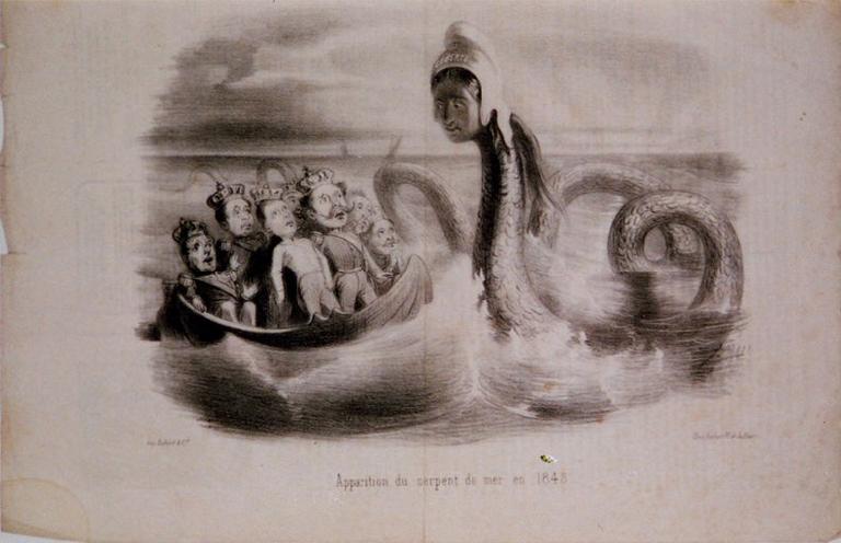 Apparition du serpent de mer en 1848