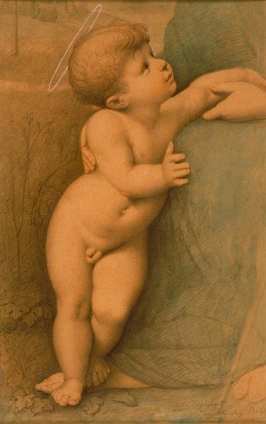 L'enfant Jésus (Copie d'un détail de La Belle Jardinière de Raphaël)