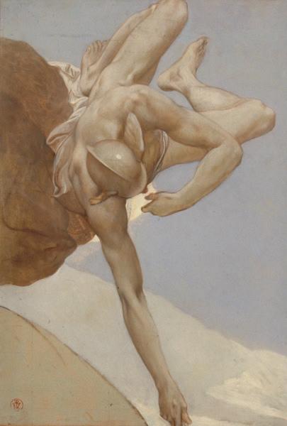 Mercure (Etude pour un plafond) (Etude pour le plafond de l'hôtel Edouard André, actuel musée Jacquemart-André, à Paris)