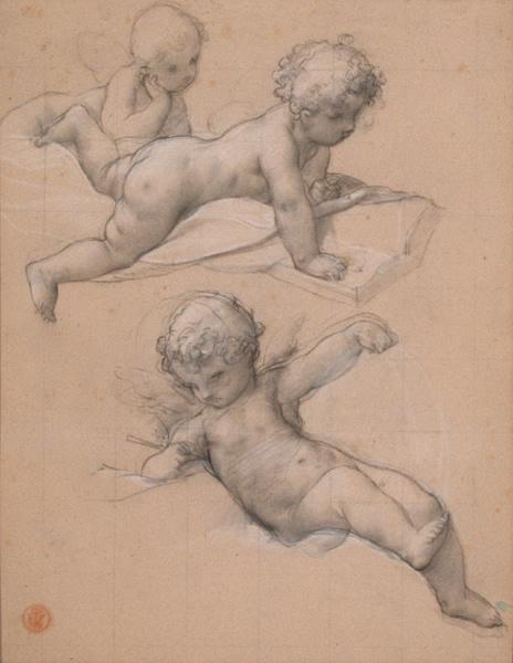 Etude d'enfants (Etude pour un décor de plafond non identifié)