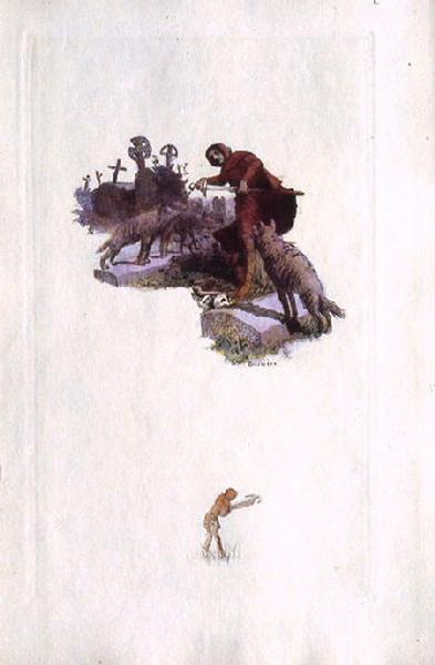 Saint Julien l'Hospitalier, chapitre 02 - On trébuchait sur les ossements de morts (tirage couleur)