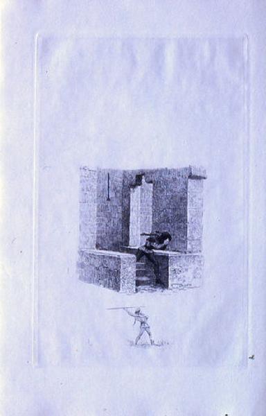 Saint Julien l'Hospitalier, chapitre 01 - Julien s'enfuit du château (tirage noir)
