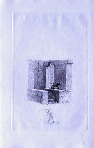 Saint Julien l'Hospitalier, chapitre 01 - Julien s'enfuit du château (tirage noir)