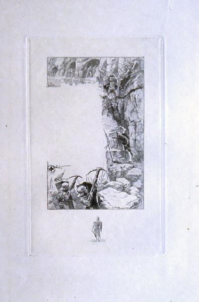 Saint Julien l'Hospitalier, chapitre 02 - Il vainquit les Troglodytes (tirage noir)