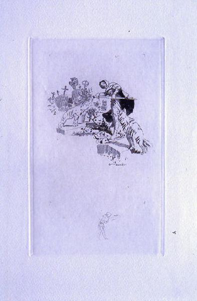 Saint Julien l'Hospitalier, chapitre 02 - On trébuchait sur les ossements de morts (1er état de la gravure)