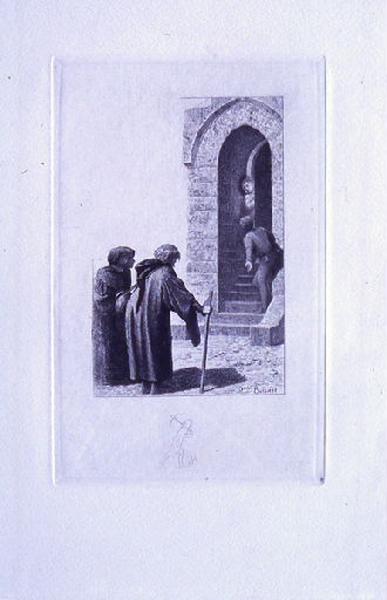Saint Julien l'Hospitalier, chapitre 02 - Deux inconnus réclamaient la seigneuresse (tirage noir)