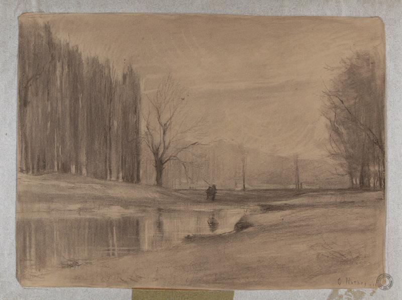 Pêcheurs au bord de Saône