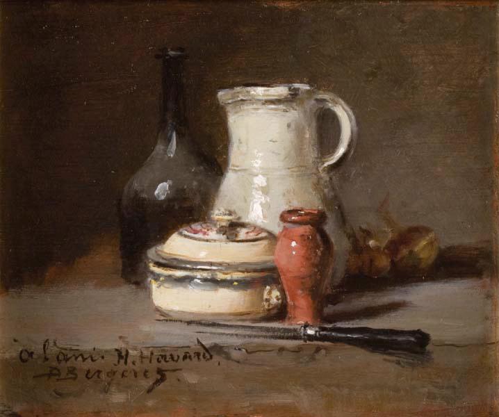 Nature morte : terrine et pichet