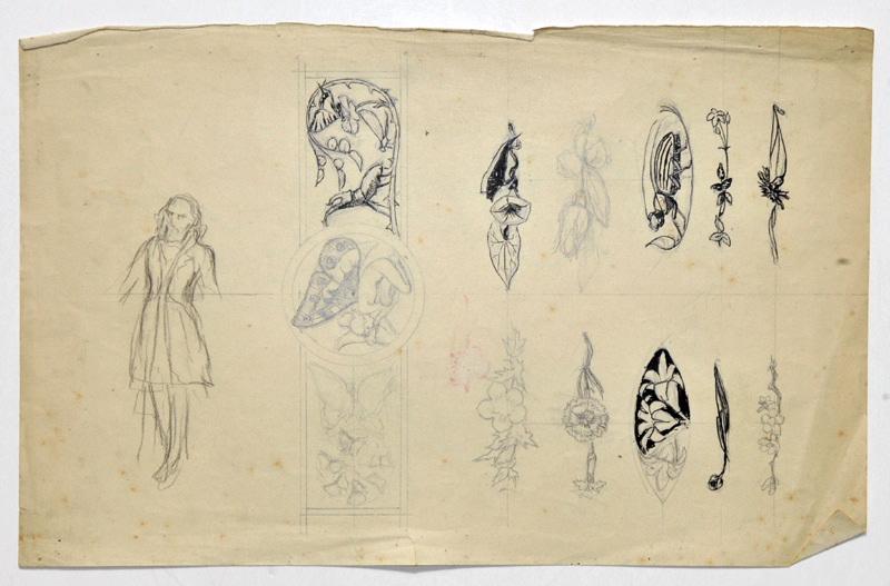 Gautier Théophile : Emaux et Camées (au recto) ; verso : Etude d'une danseuse apsaras