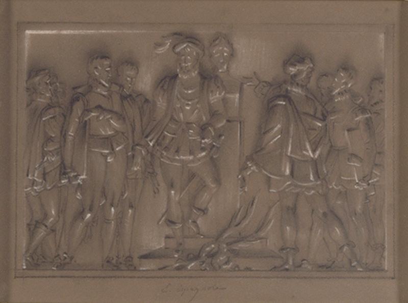 L'Ecole Espagnole (Etude pour l'escalier du Louvre)