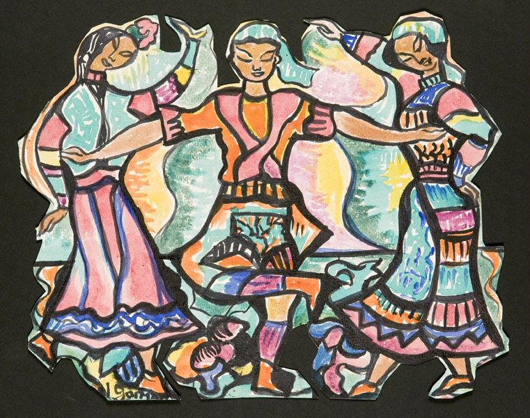 Groupe de danseurs hindous