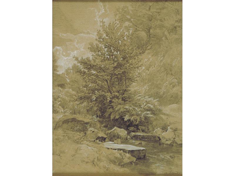Paysage au ruisseau