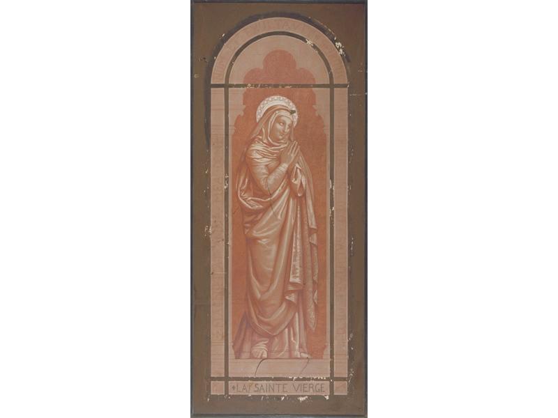 La Vierge (Projet de vitrail pour la chapelle des catéchismes de l'église Saint-Philippe-du-Roule à Paris)