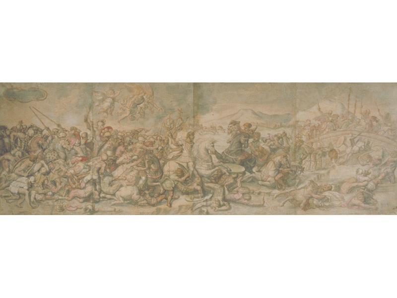 Bataille du pont Milvius (d'après Raphaël) ; Victoire de Constantin (d'après Raphaël)