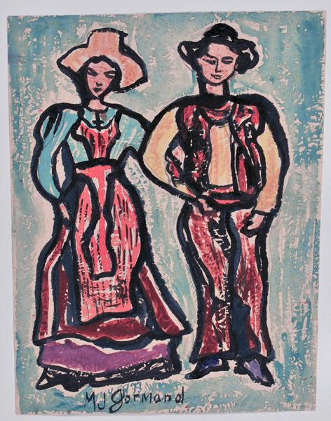 Couple en costume traditionnel
