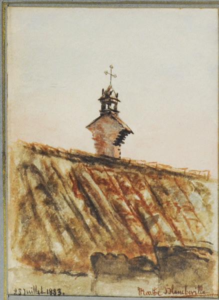 Cheminée sarrasine à Boz (Ain)