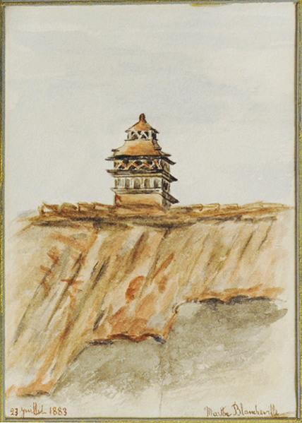 Cheminée sarrasine à Boz (Ain)