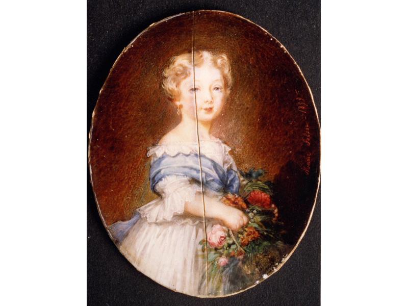 Portrait de fillette (Louise Beaussier ?, future Baronne Raymond du Teil (note F. G.))