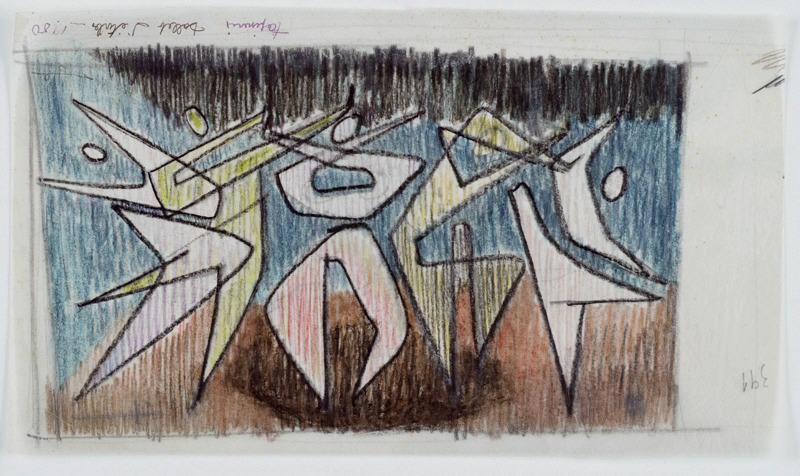 Ballet d'étoiles (Titre inscrit sur l'oeuvre)