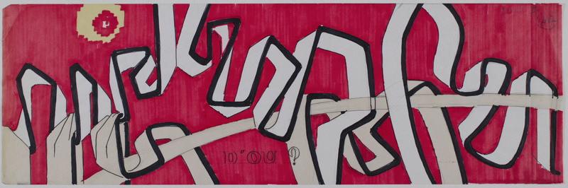 Nomade II (Titre inscrit sur le dessin ; titre de la tapisserie)