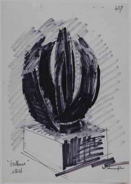 ' Veilleuse ' / étude (Titre inscrit sur l'oeuvre)