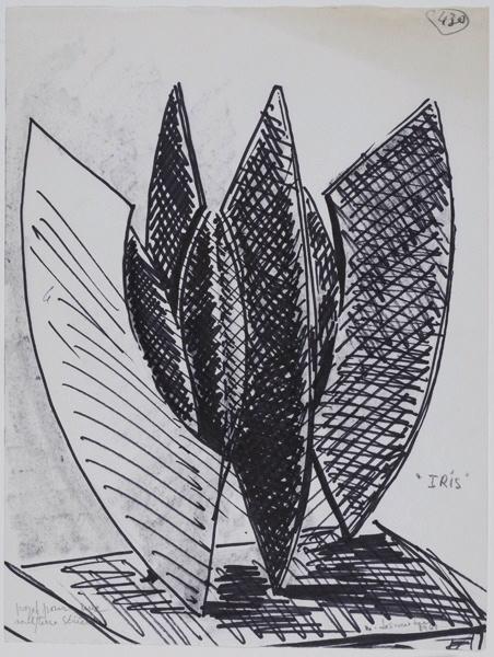 ' Iris ' / projet pour une sculpture sérielle (Titre inscrit sur l'oeuvre)