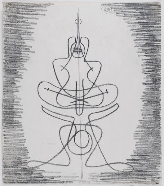 Etude pour 'Méditant' (Titre non inscrit sur l'oeuvre)