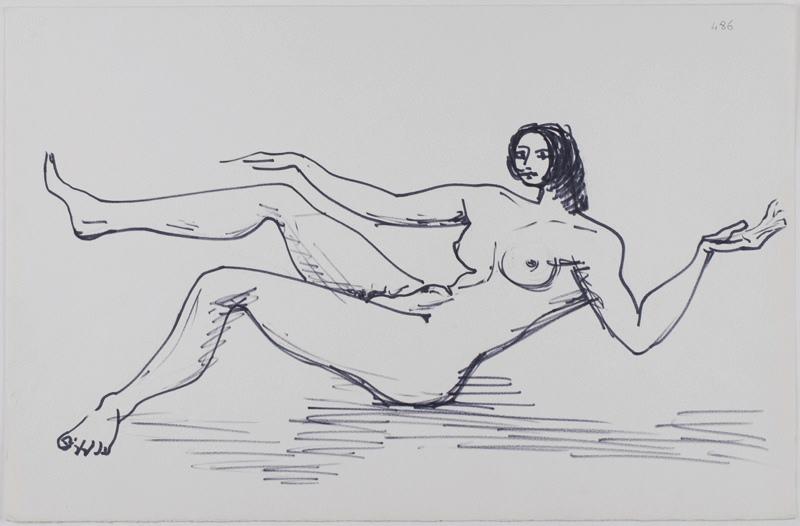 Sans titre ; Nu (Titre non inscrit sur le dessin)