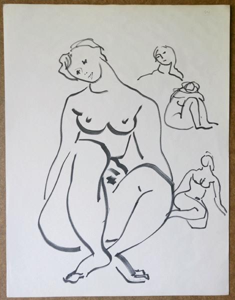 Sans titre ; Nu (Titre non inscrit sur le dessin)